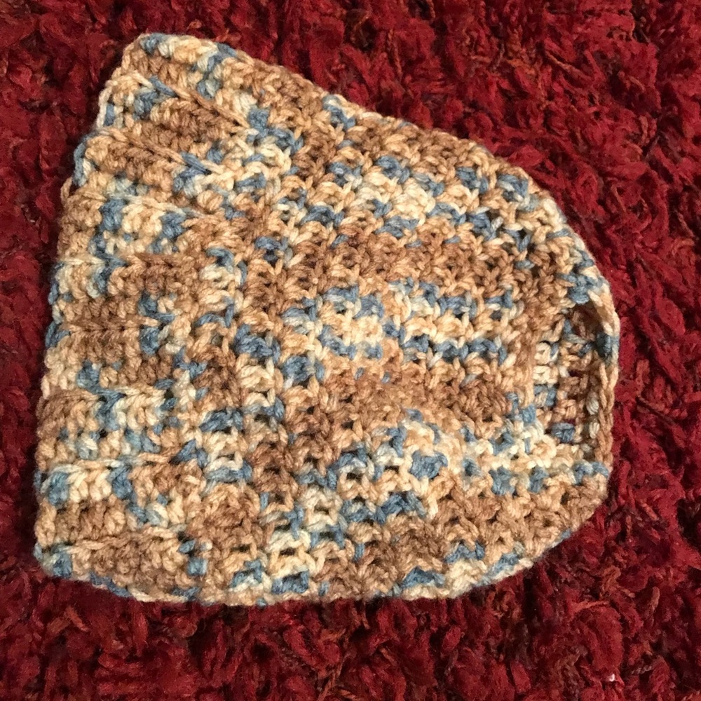 Crocheted Ponytail Hat